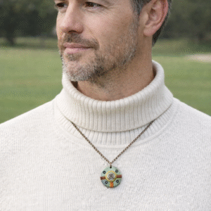 שרשרת שחורה עם תיליון תעשייתי N 2318